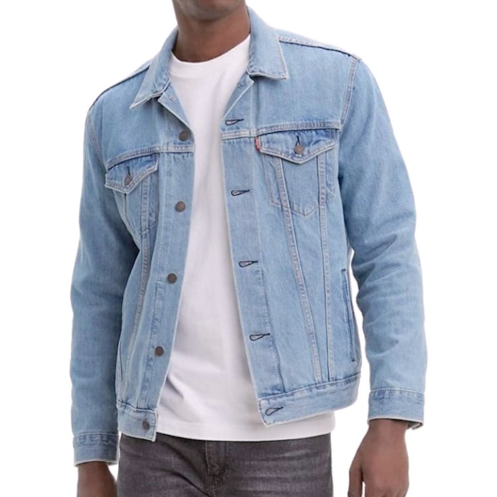 Levi’s Men’s Trucker Jean Jacket Light Stonewash Size S
